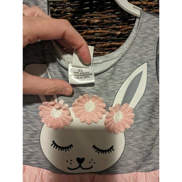 Bunny Dress/Easter Dress With Tulle - Picture 3 of 3